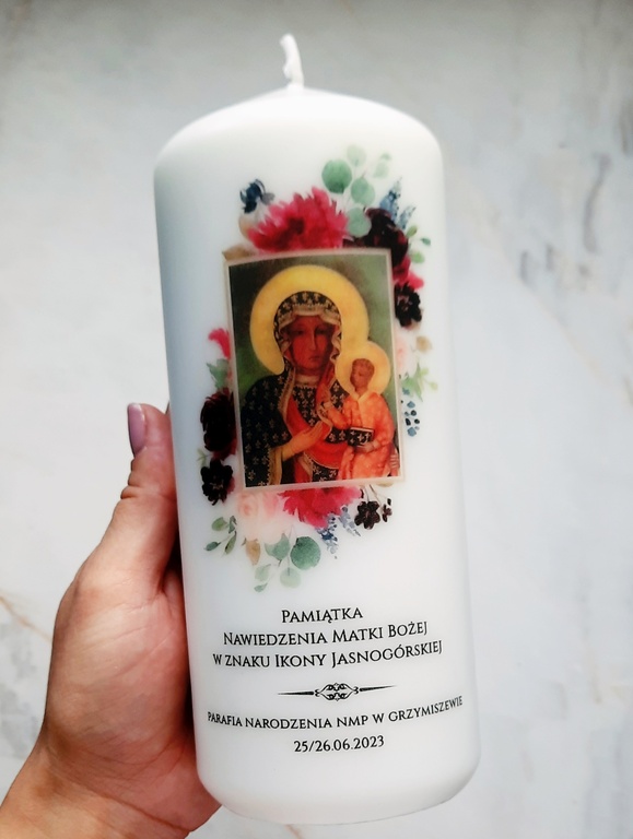 ŚWIECA PAMIĄTKA NAWIEDZENIA (6)