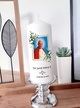 Świeca religijna/liturgiczna ŚWIĘTY PATRON - wzór 1 (2)