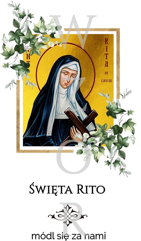 Świeca religijna/liturgiczna ŚWIĘTY PATRON - wzór 1 (9)