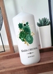 Świeca na stół WESELE - kolekcja BOTTLE GREEN (1)