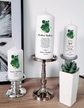 Świeca na stół WESELE - kolekcja BOTTLE GREEN (2)