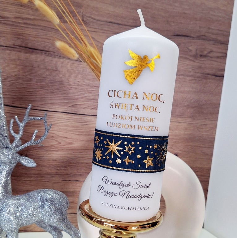 Świeca dekoracyjna ŚWIĘTA - wzór 27