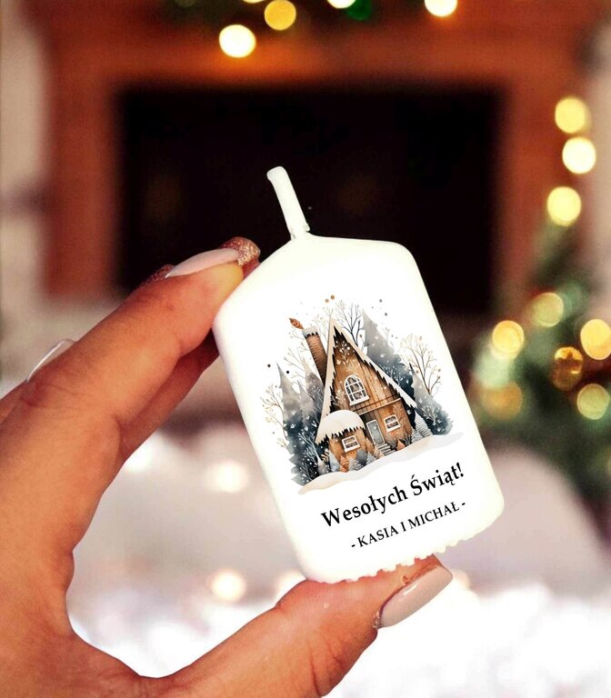 Świeca Prezencik świąteczny - wzór 87