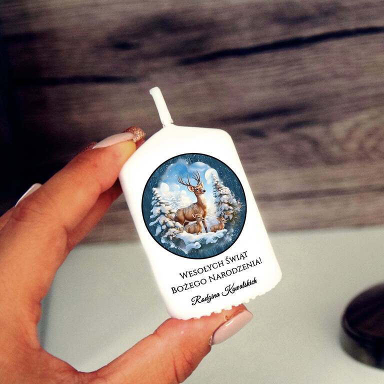 Świeca Prezencik świąteczny - wzór 97
