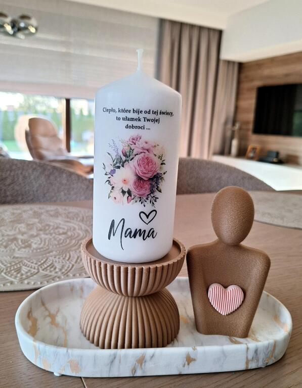 Dekoracja MAMA różowe serce (3)