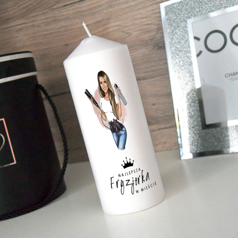 Świeca Najlepsza Fryzjerka 
