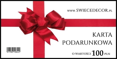 Karta upominkowa o wybranej wartości