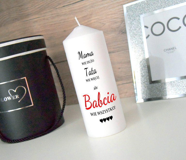 Świeca Dla Babci - wzór 1