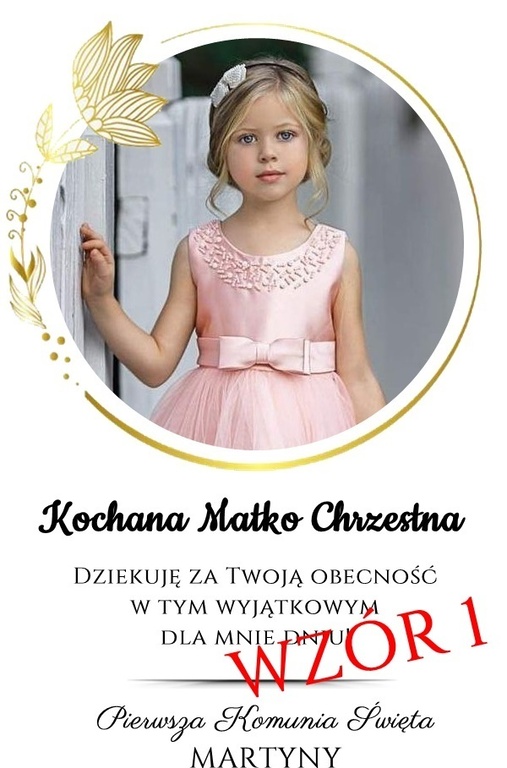 Podziękowanie ze zdjęciem - DZIEWCZYNKA (4)